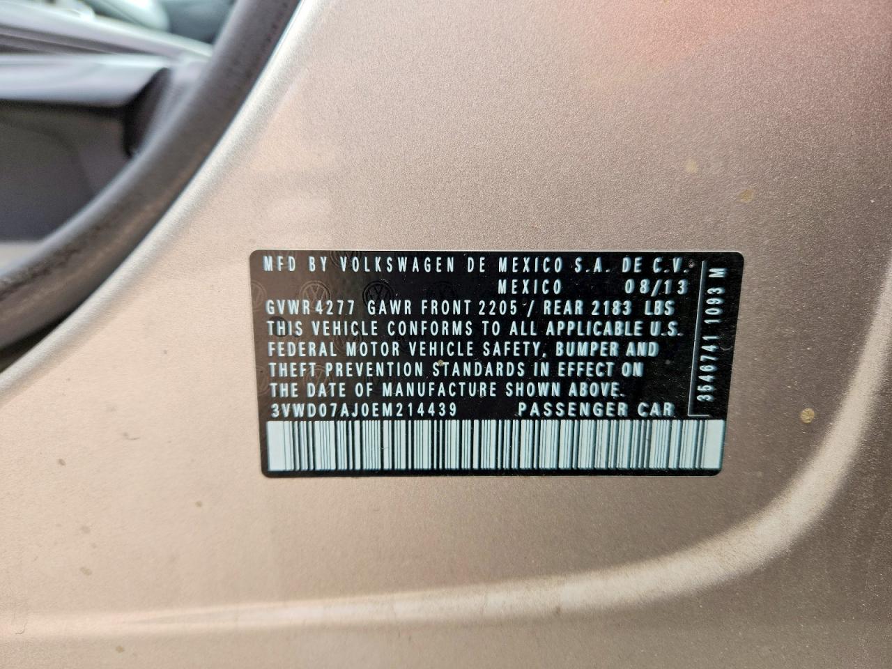 VOLKSWAGEN JETTA 2014 — 13