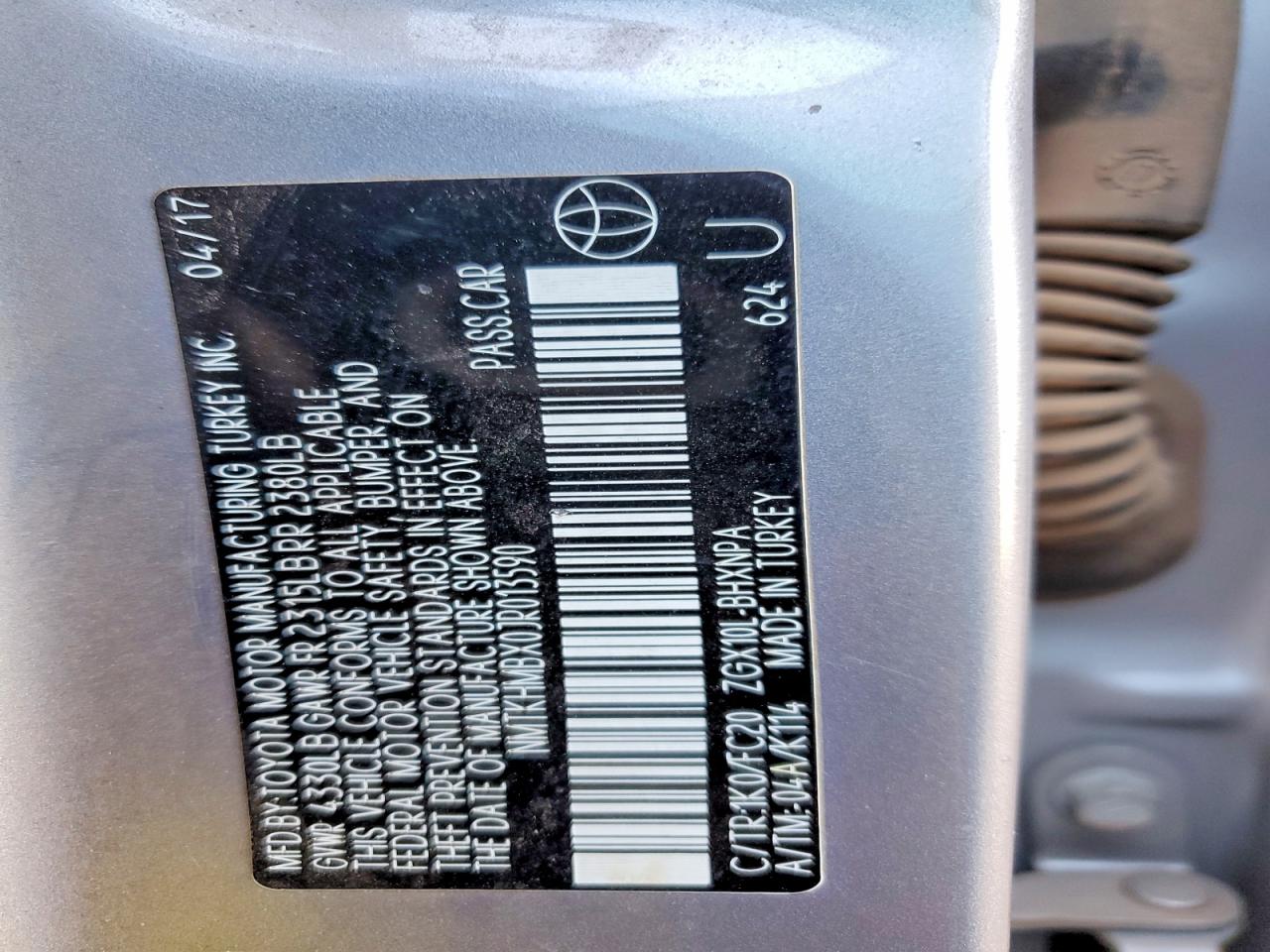 TOYOTA C-HR 2018 — 14