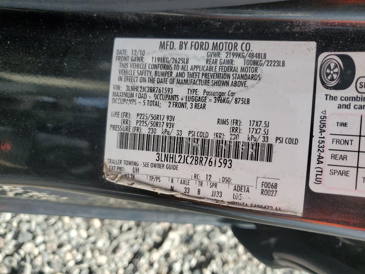 LINCOLN MKZ 2011 — 13