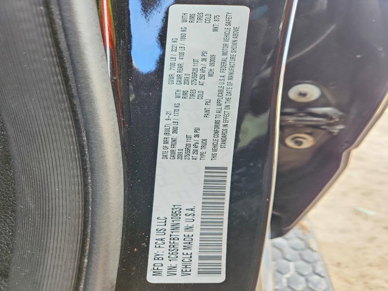 RAM 1500 2022 — 13