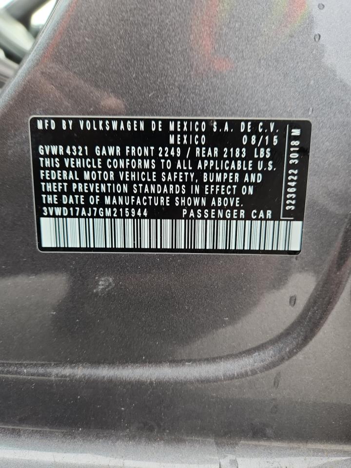 VOLKSWAGEN JETTA SPORT 2016 — 13