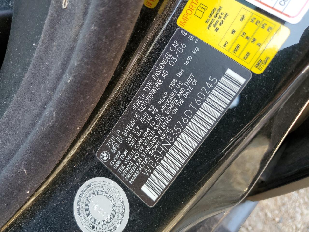 BMW 750 2006 — 13