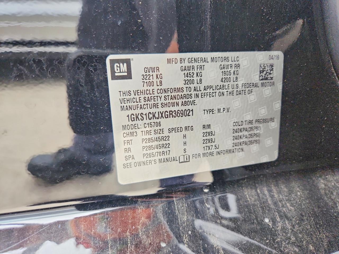 GMC YUKON 2016 — 14