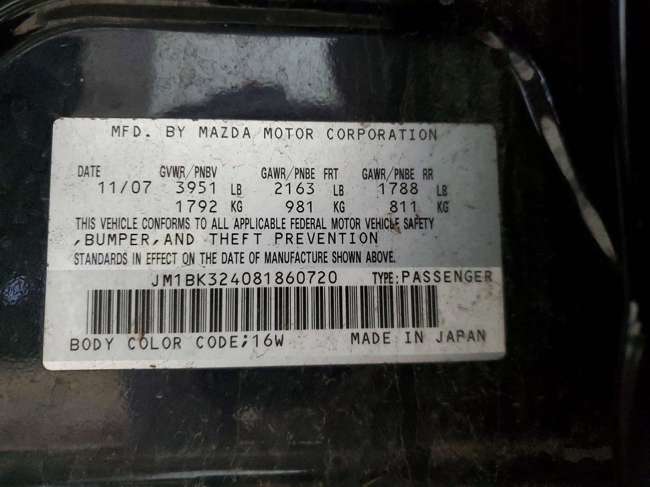 MAZDA 3 2008 — 13