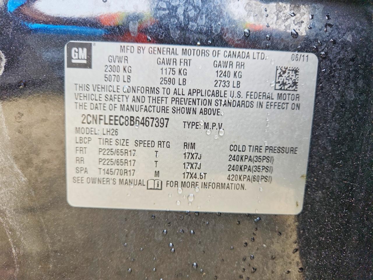 CHEVROLET EQUINOX 2011 — 14