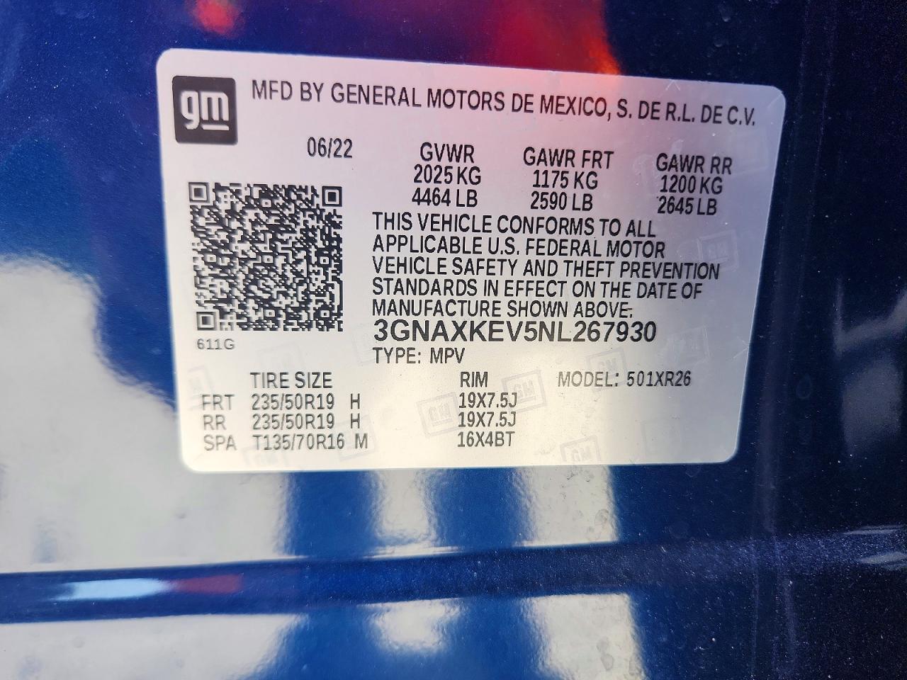 CHEVROLET EQUINOX 2022 — 14