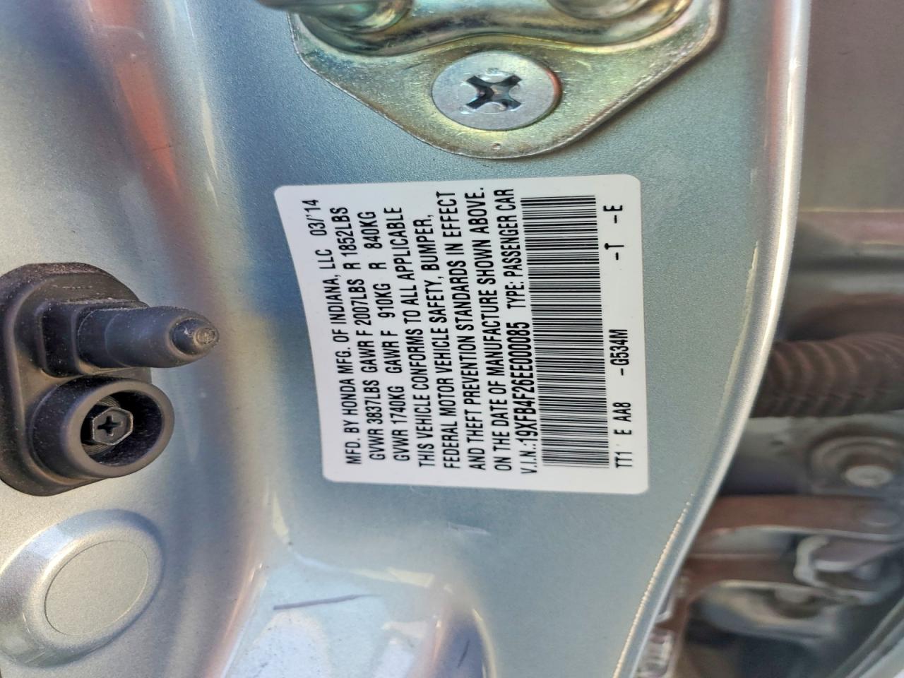 HONDA CIVIC 2014 — 14