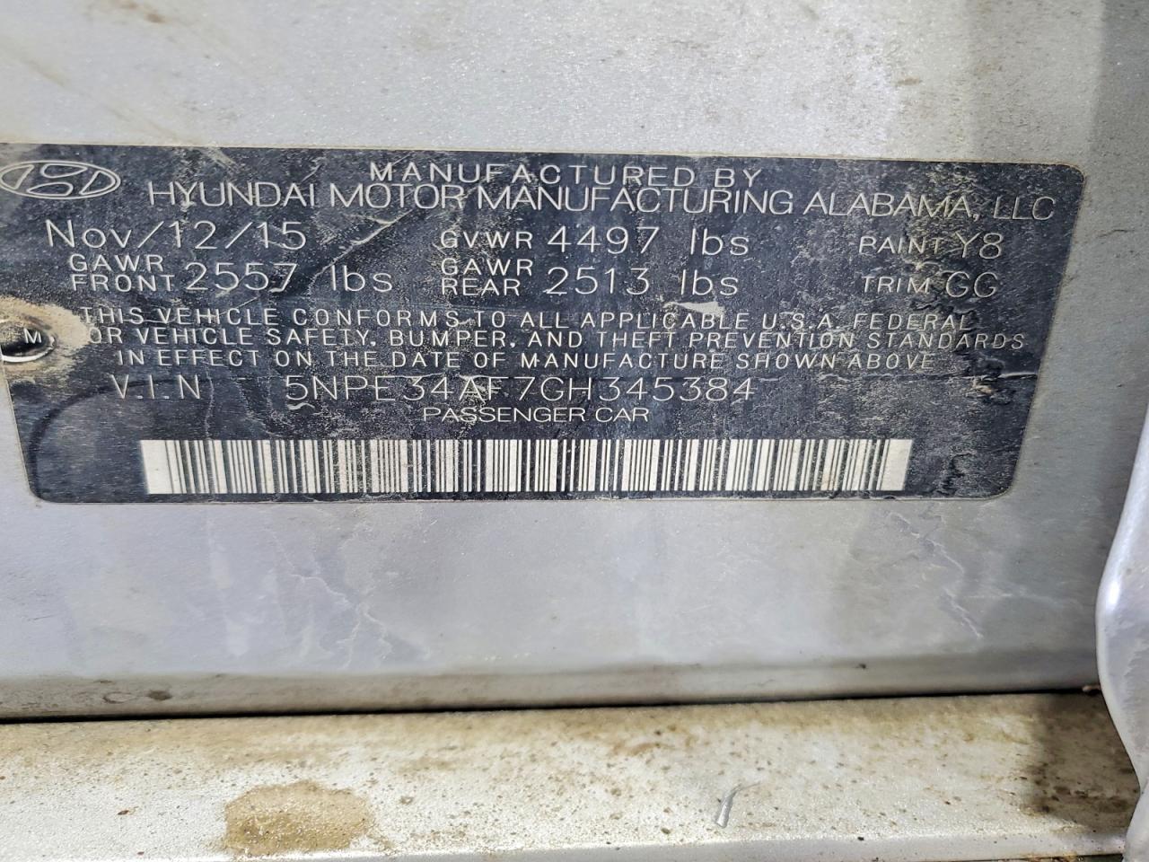 HYUNDAI SONATA 2016 — 14