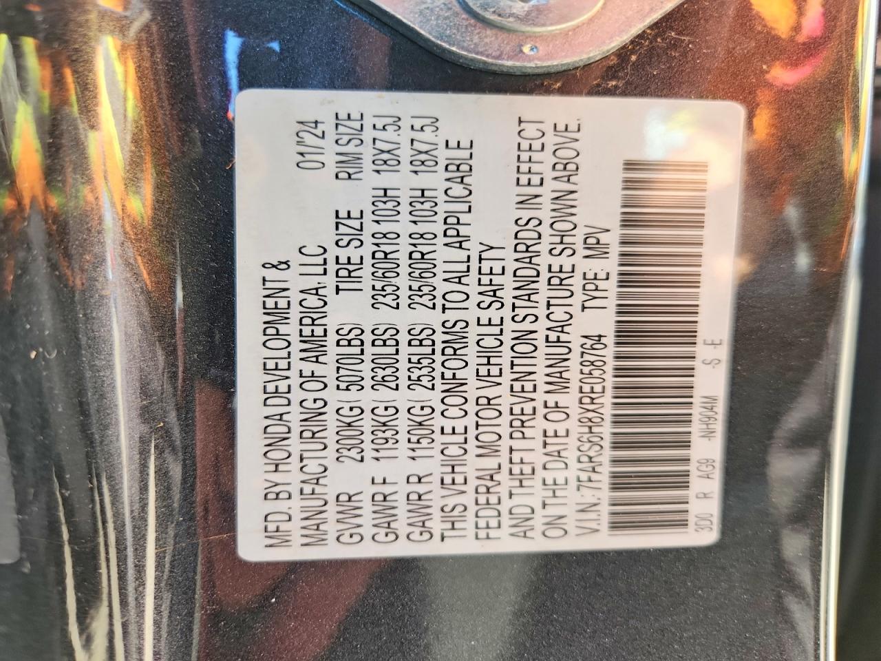 HONDA CR-V 2024 — 14