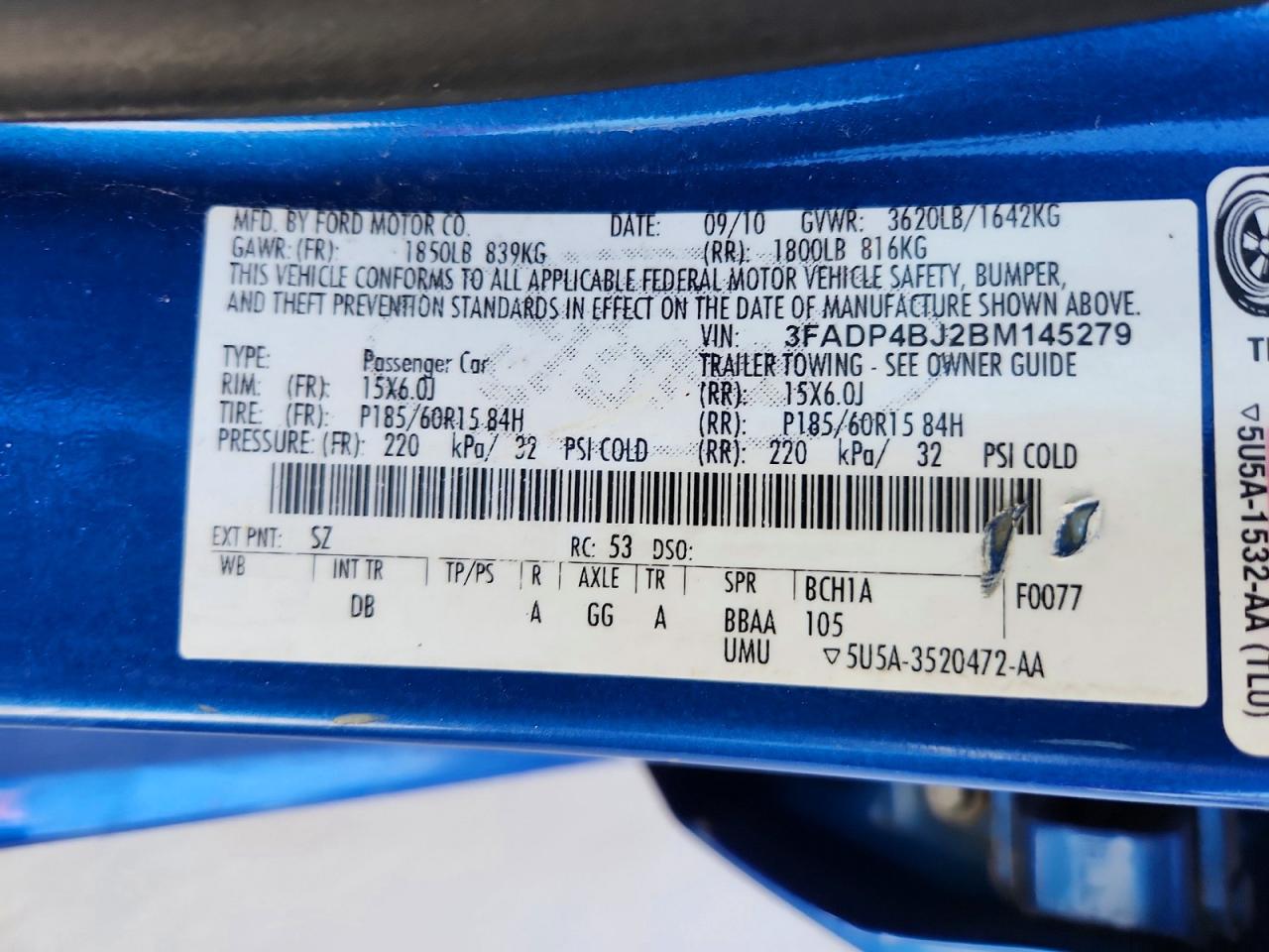 FORD FIESTA 2011 — 13