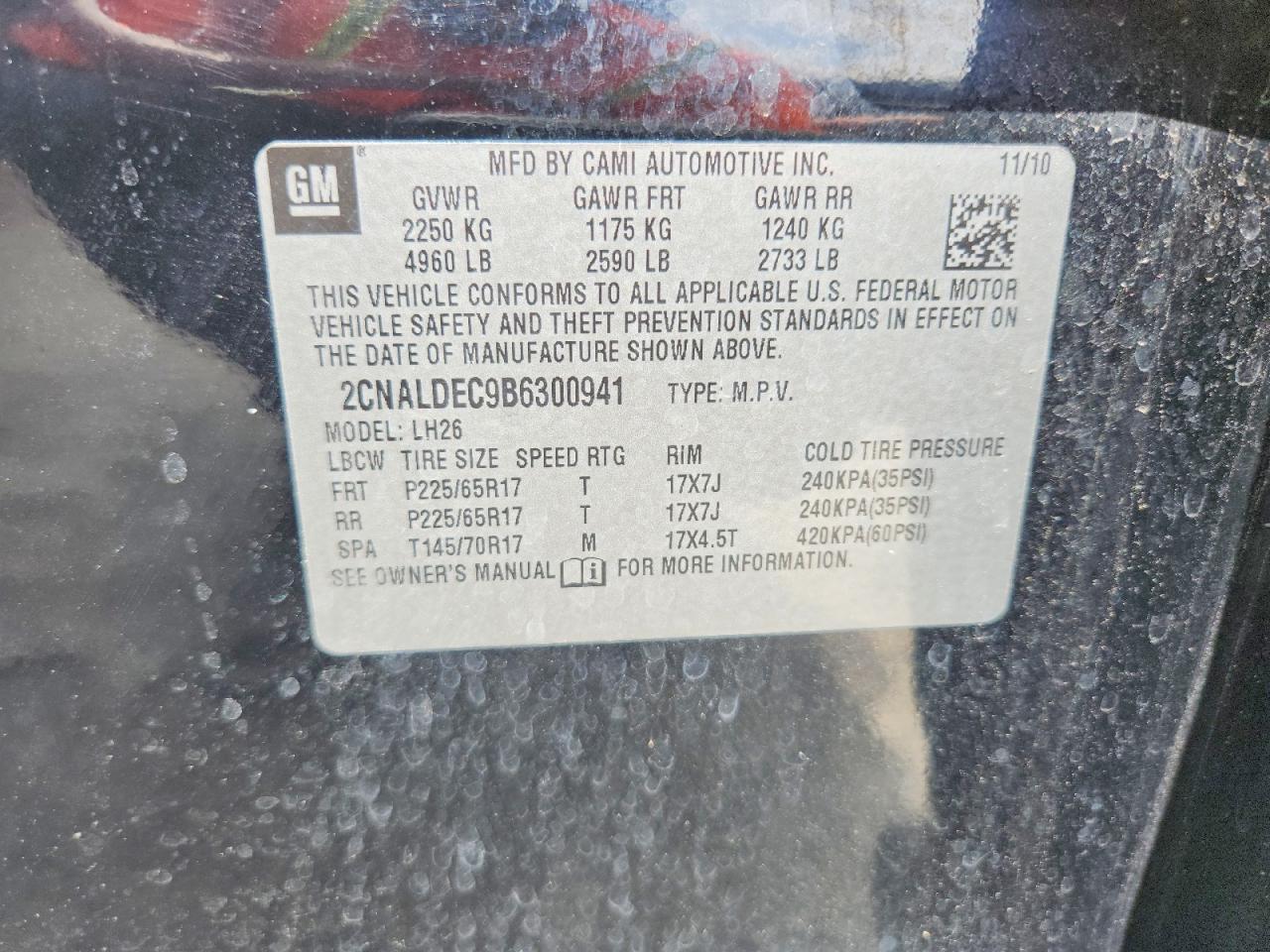 CHEVROLET EQUINOX 2011 — 14
