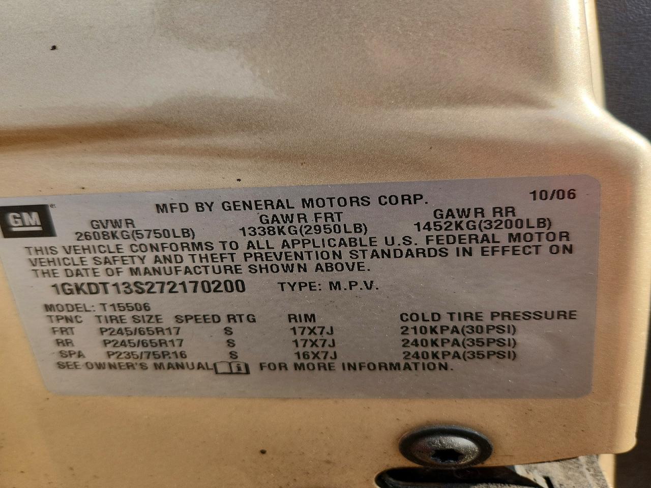 GMC ENVOY 2007 — 13