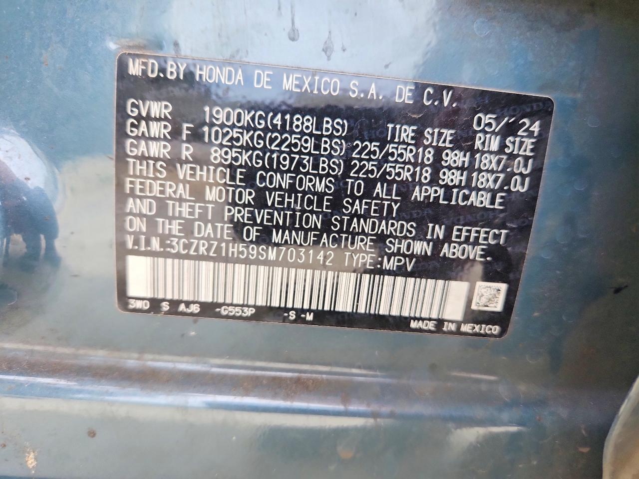 HONDA HR-V 2025 — 14