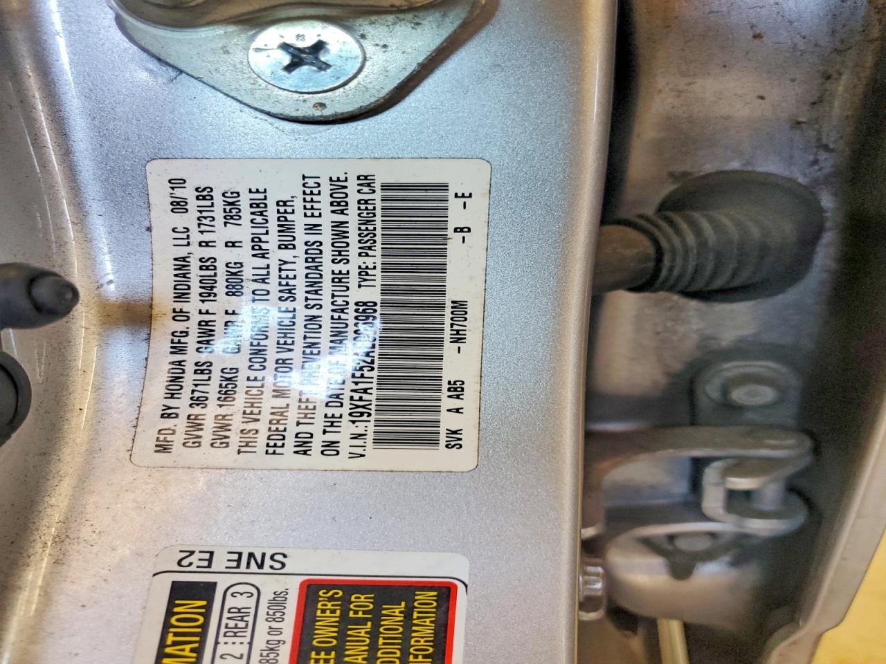 HONDA CIVIC 2010 — 13