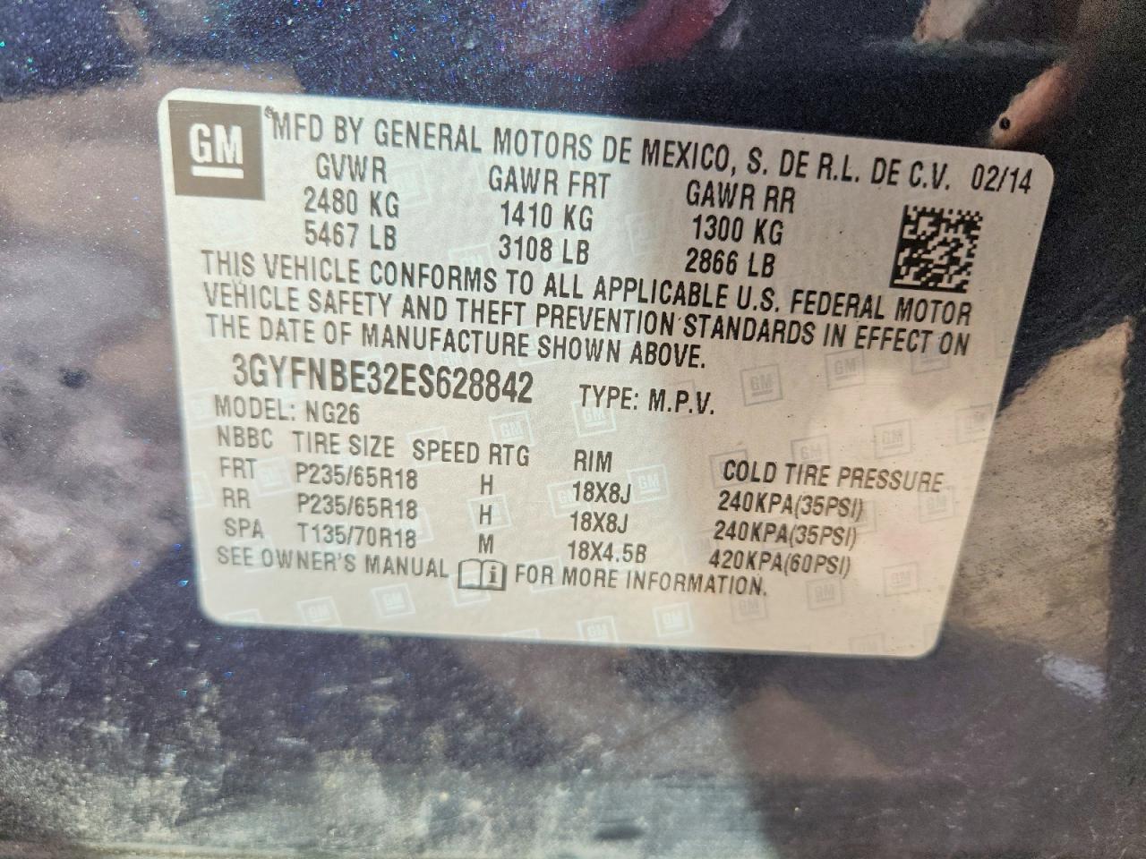 CADILLAC SRX 2014 — 14
