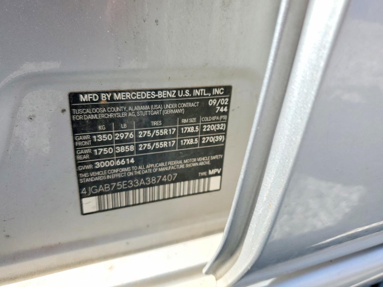 MERCEDES-BENZ 500 2003 — 13