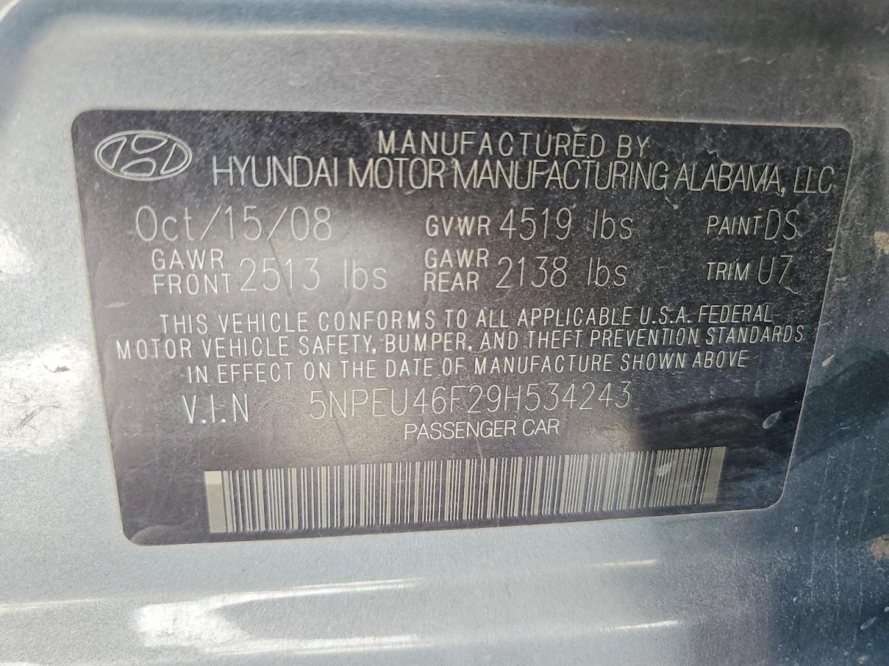 HYUNDAI SONATA 2009 — 13
