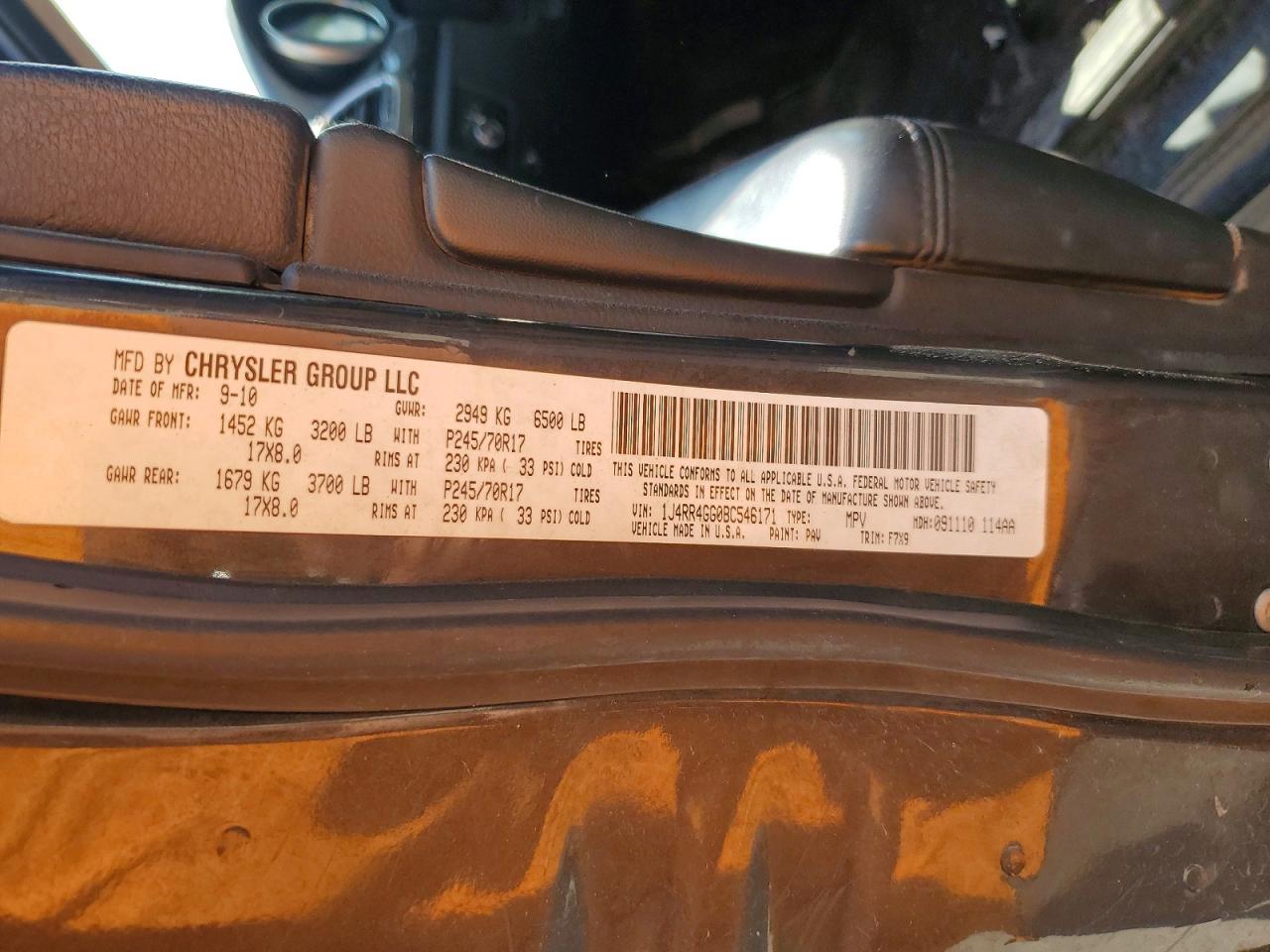 JEEP GRAND CHEROKEE 2011 — 14