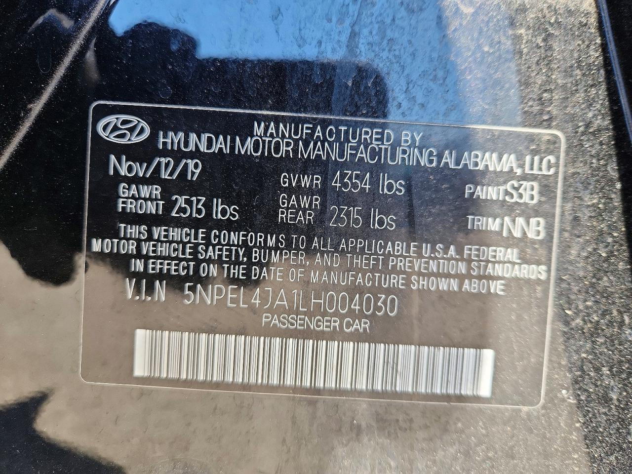 HYUNDAI SONATA 2020 — 13