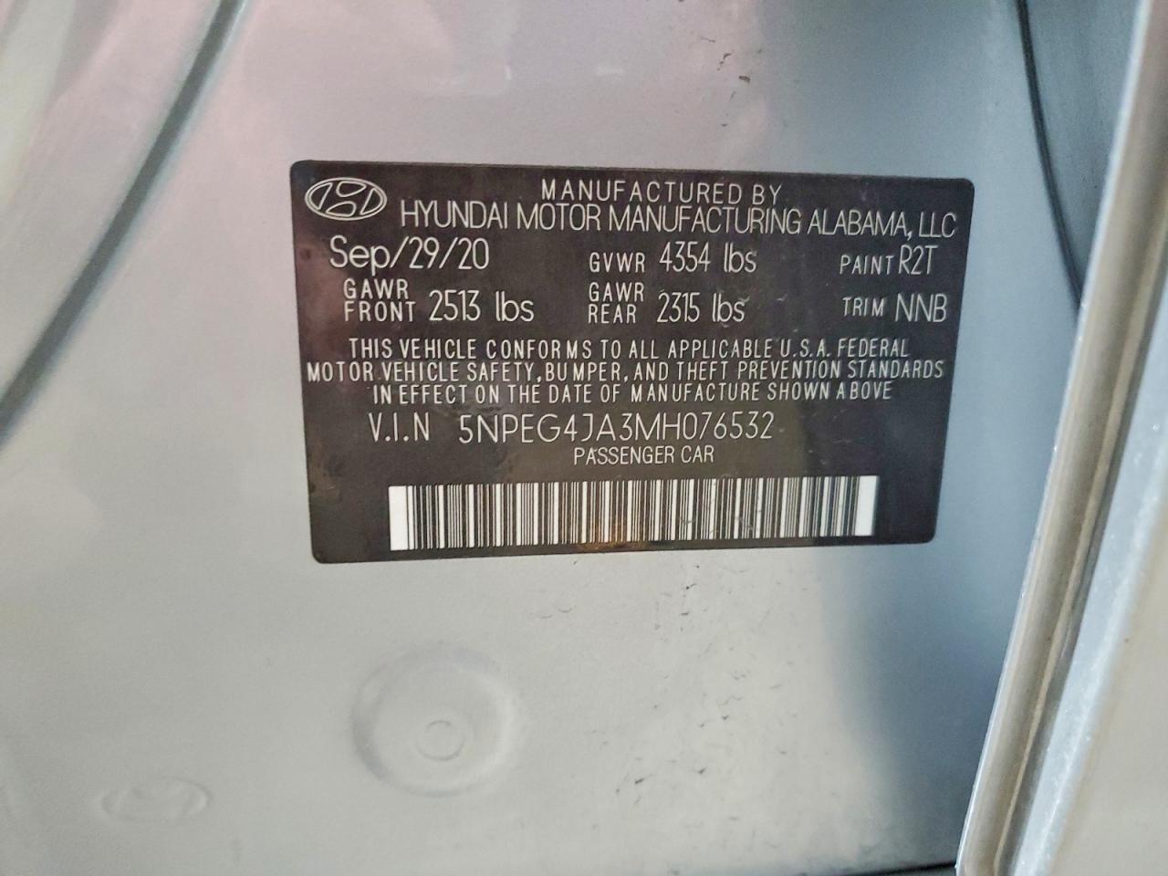HYUNDAI SONATA 2021 — 14