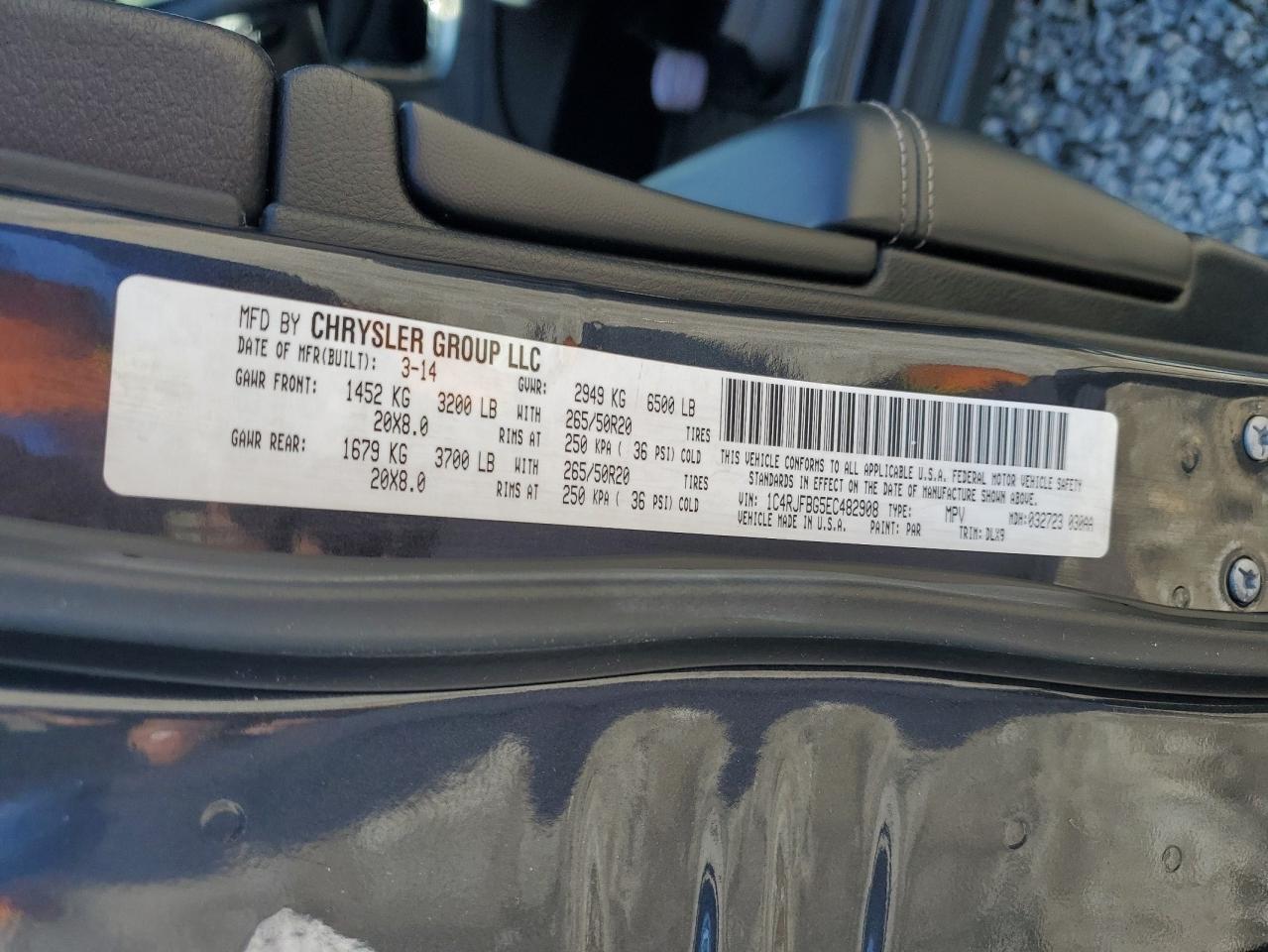 JEEP GRAND CHEROKEE 2014 — 14