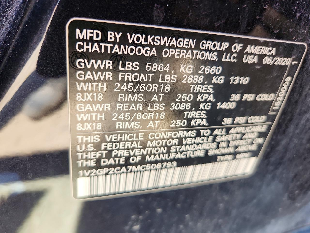 VOLKSWAGEN ATLAS 2021 — 14