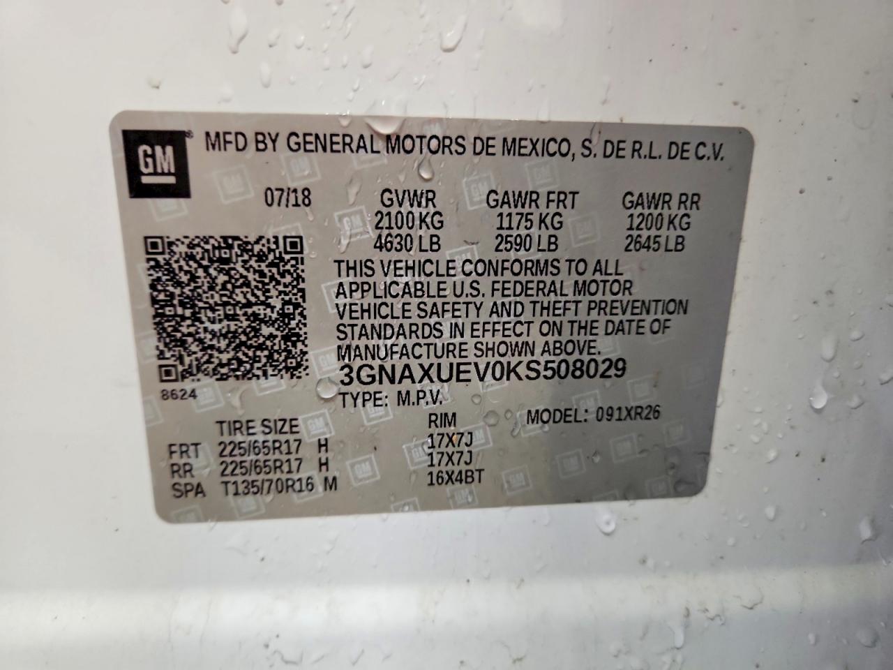 CHEVROLET EQUINOX 2019 — 14