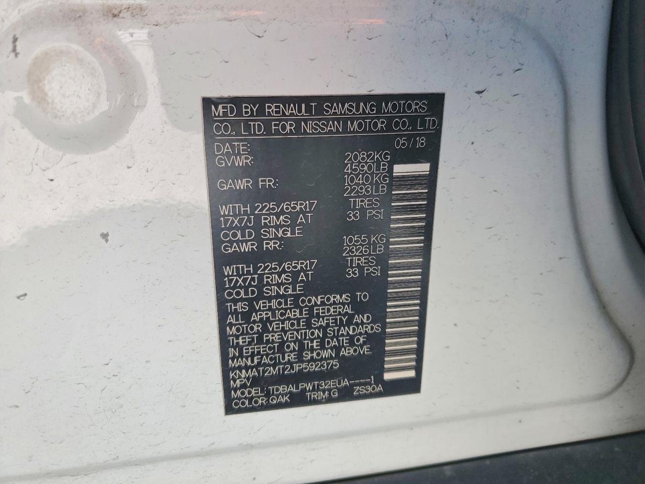 NISSAN ROGUE 2018 — 15