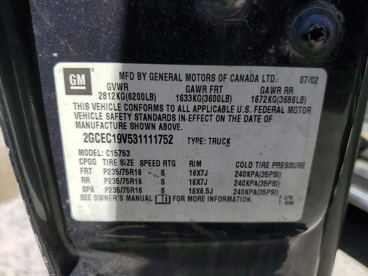 CHEVROLET SILVERADO 2003 — 14