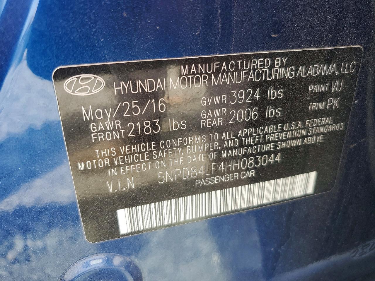 HYUNDAI ELANTRA 2017 — 14