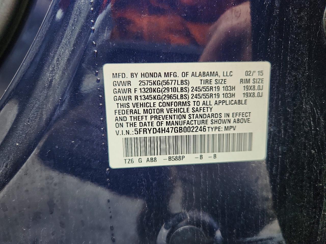 ACURA MDX 2016 — 14