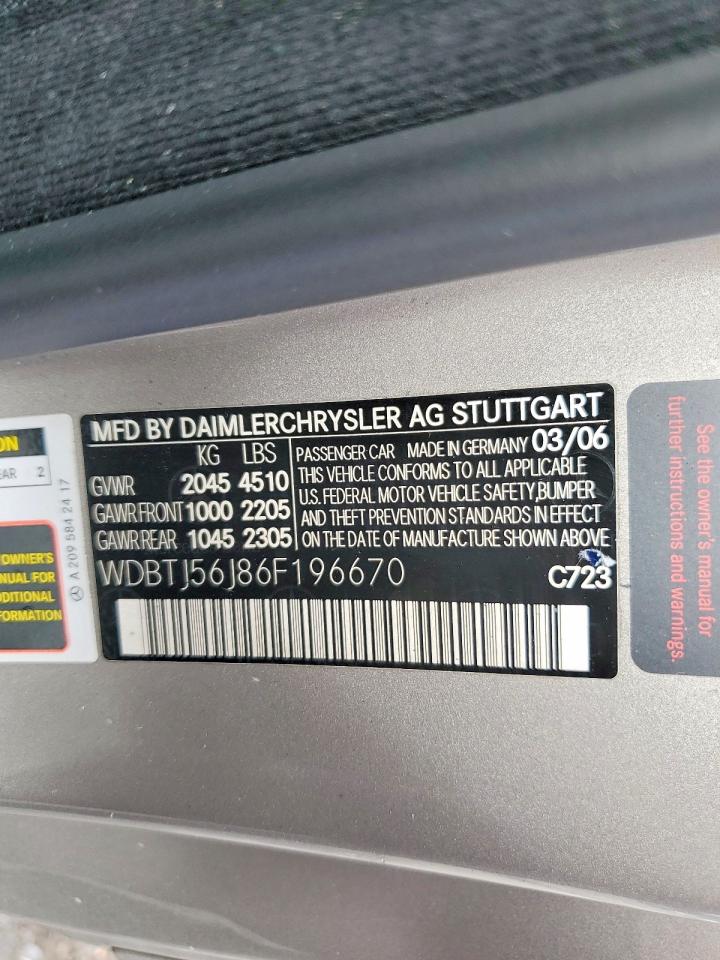 MERCEDES-BENZ CLK 2006 — 13