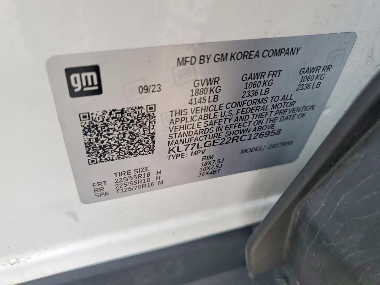 CHEVROLET TRAX 2024 — 13