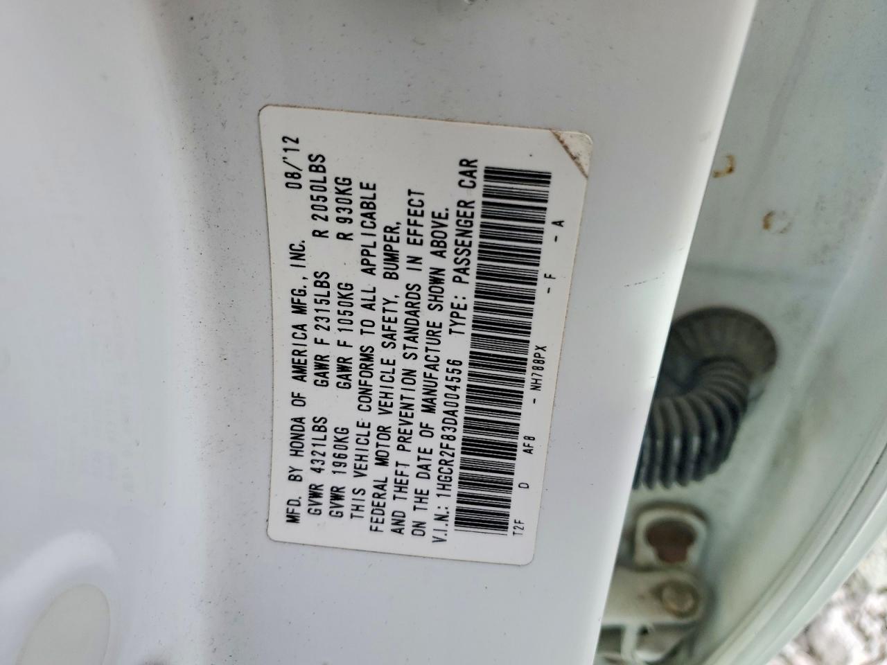 HONDA ACCORD 2013 — 14