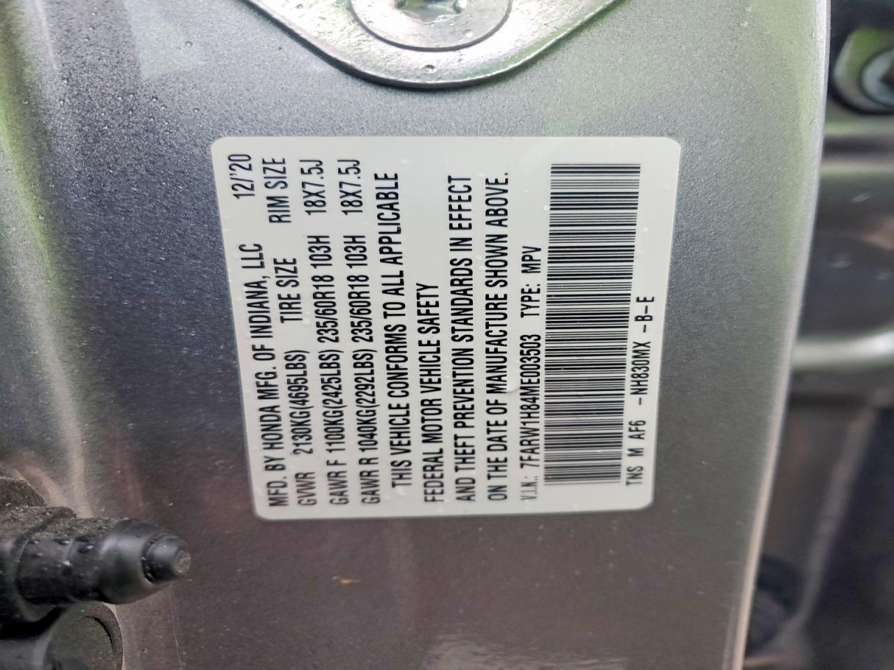 HONDA CR-V 2021 — 13