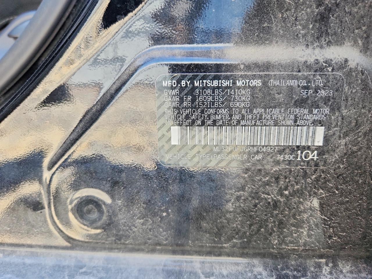 MITSUBISHI MIRAGE 2024 — 13