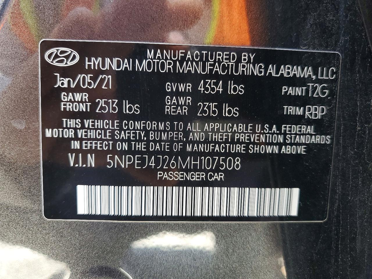 HYUNDAI SONATA 2021 — 13