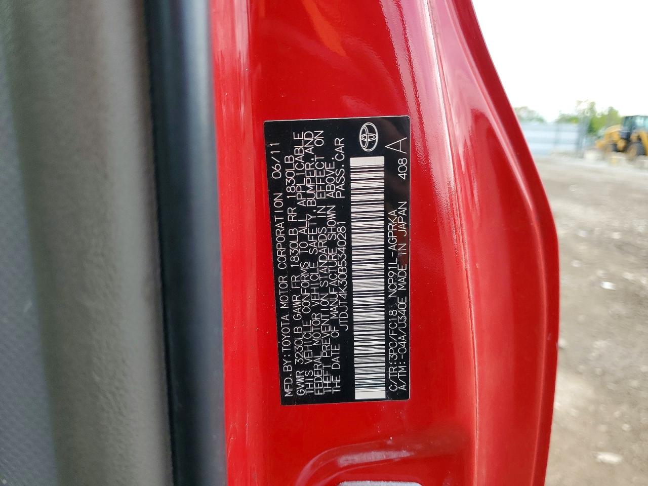 TOYT YARIS 2011 — 13