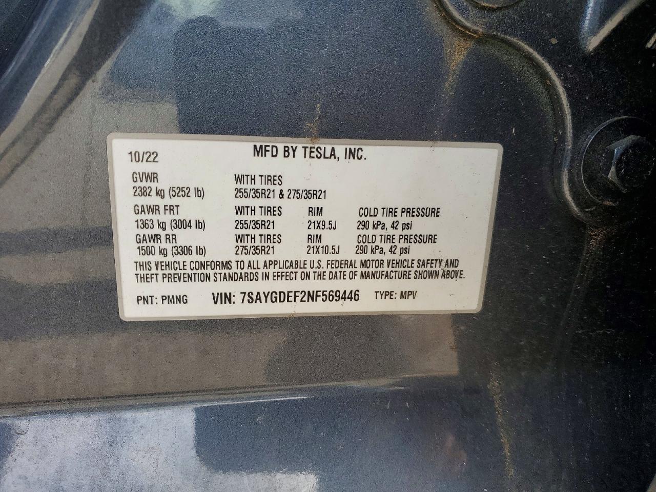 TESLA MODEL Y 2022 — 12