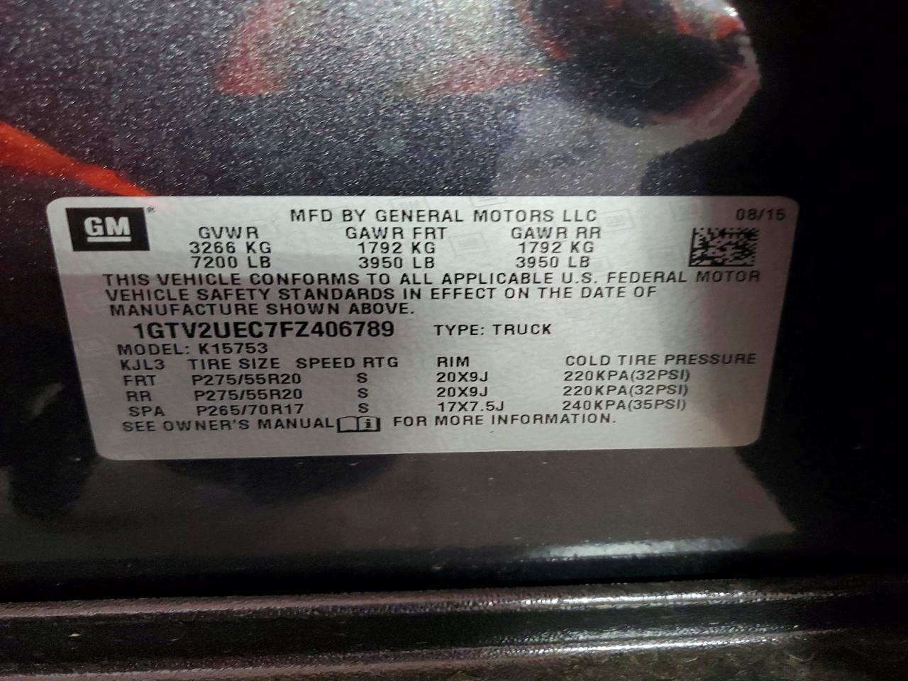 GMC SIERRA 2015 — 12
