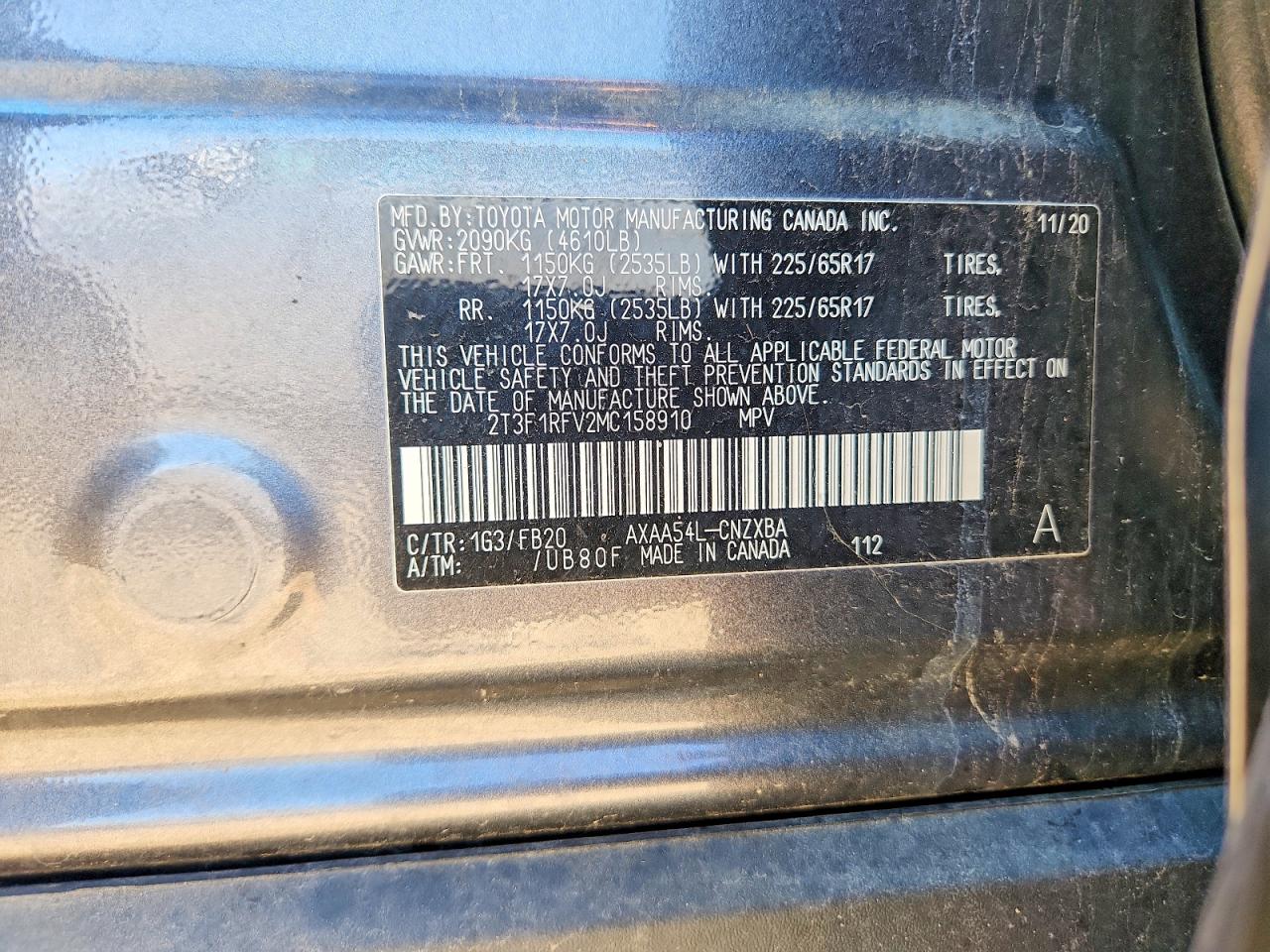 TOYOTA RAV4 2021 — 13