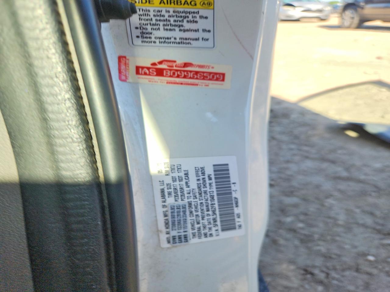 HONDA ODYSSEY 2015 — 13