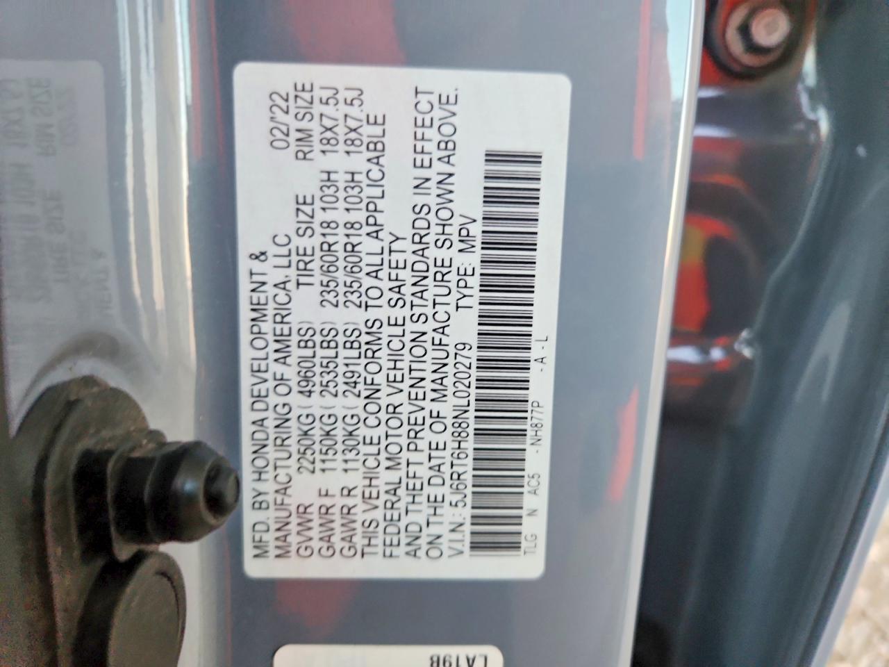 HONDA CR-V 2022 — 13