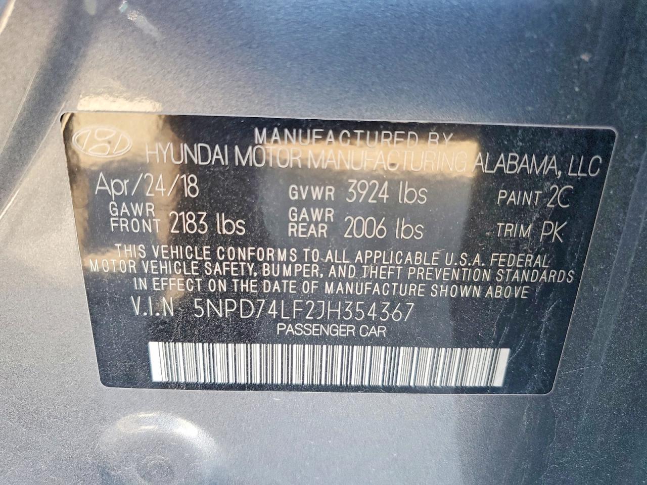 HYUNDAI ELANTRA 2018 — 12