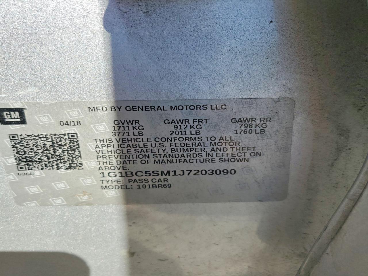 CHEVROLET CRUZE 2018 — 13
