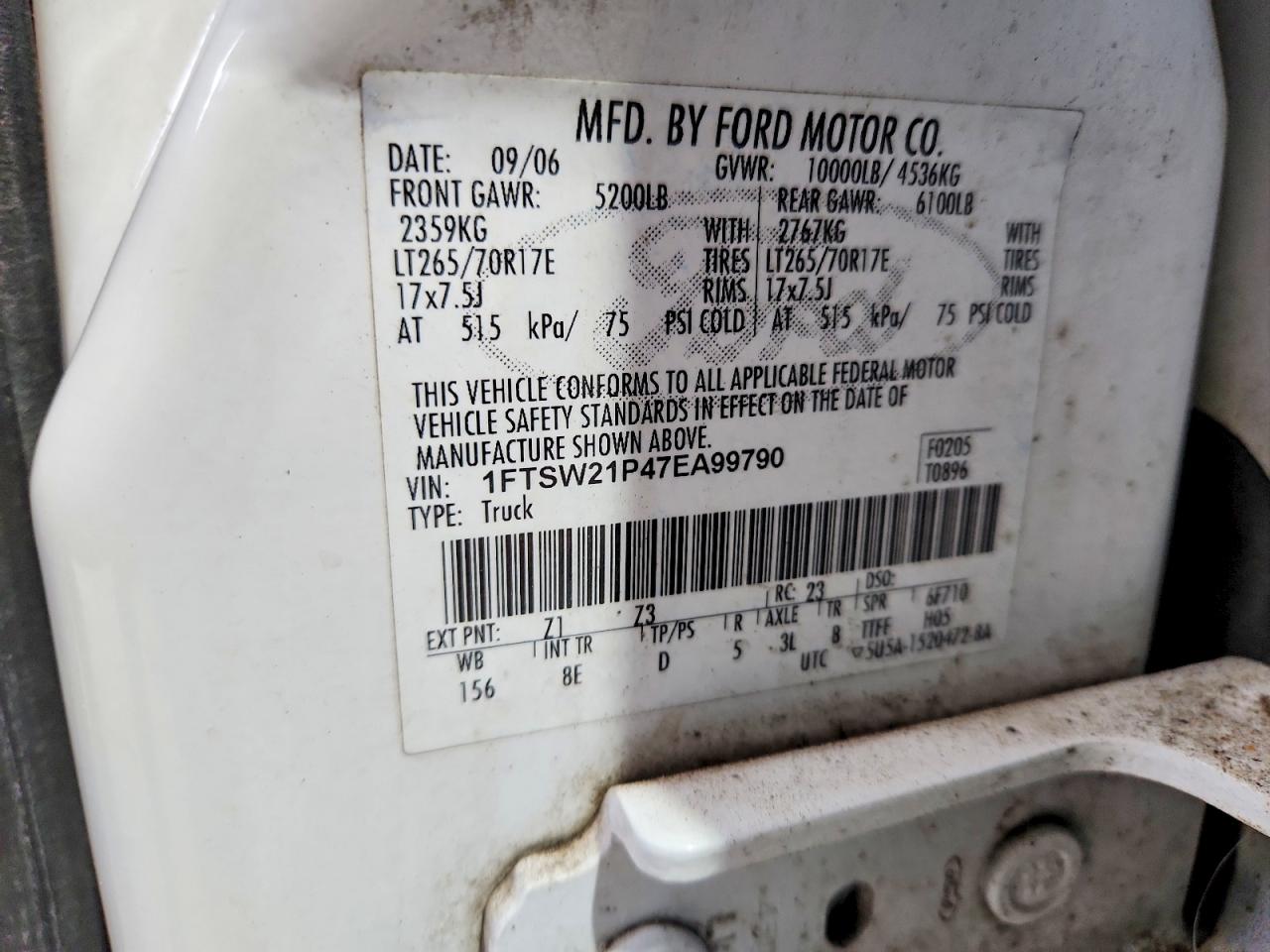 FORD F250 2007 — 12