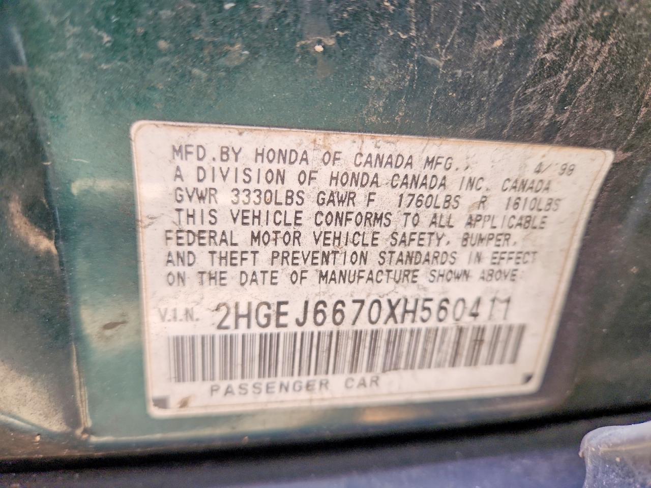 HONDA CIVIC 1999 — 13