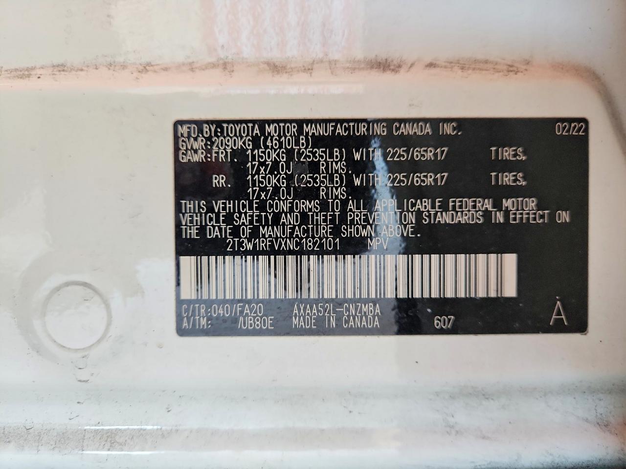 TOYOTA RAV4 2022 — 13
