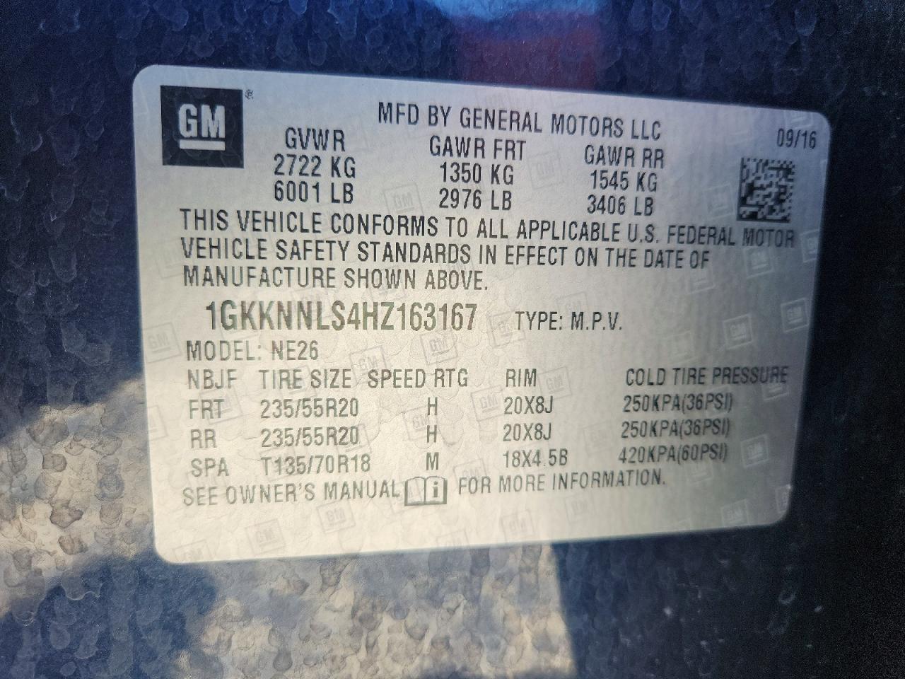 GMC ACADIA 2017 — 13