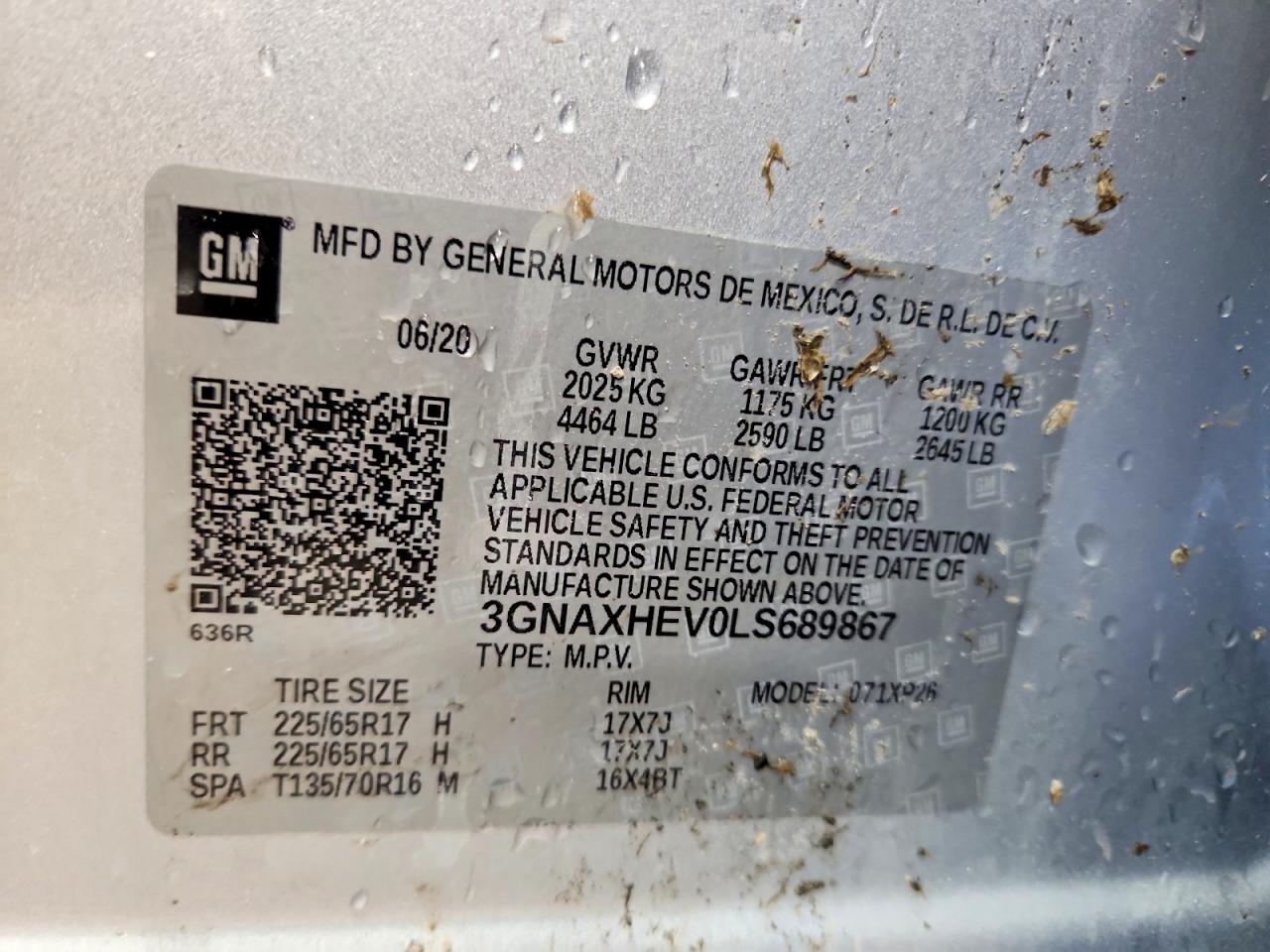 CHEVROLET EQUINOX 2020 — 14